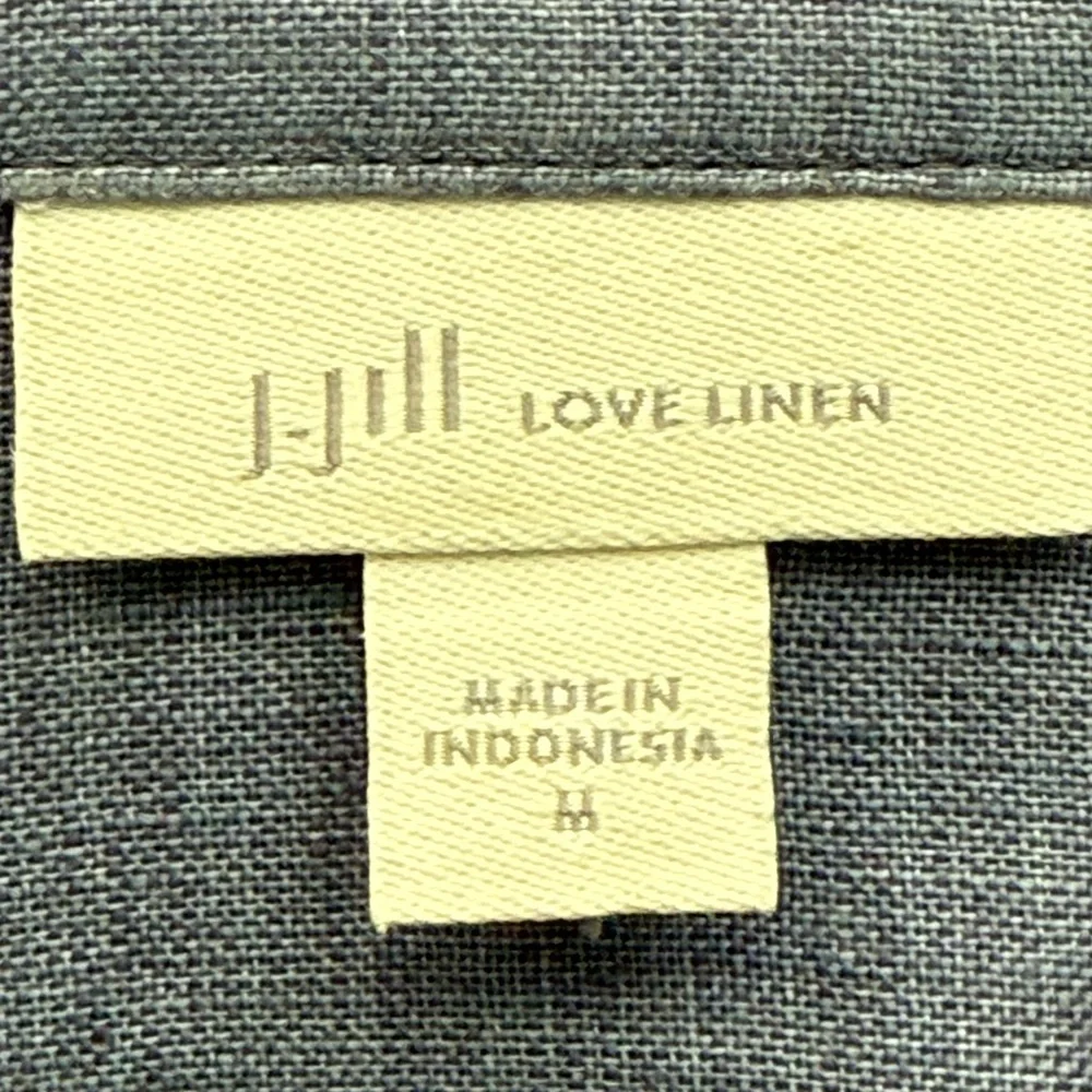 J. Jill Everyday Linen Button Down Light Marine - Medium - Picture 9 of 9